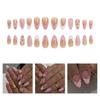 3D Sculpted Flower False Nail ABS Seamlessly Adhesion Long Wear Resistant For Career Women Special Event Pink Manicure