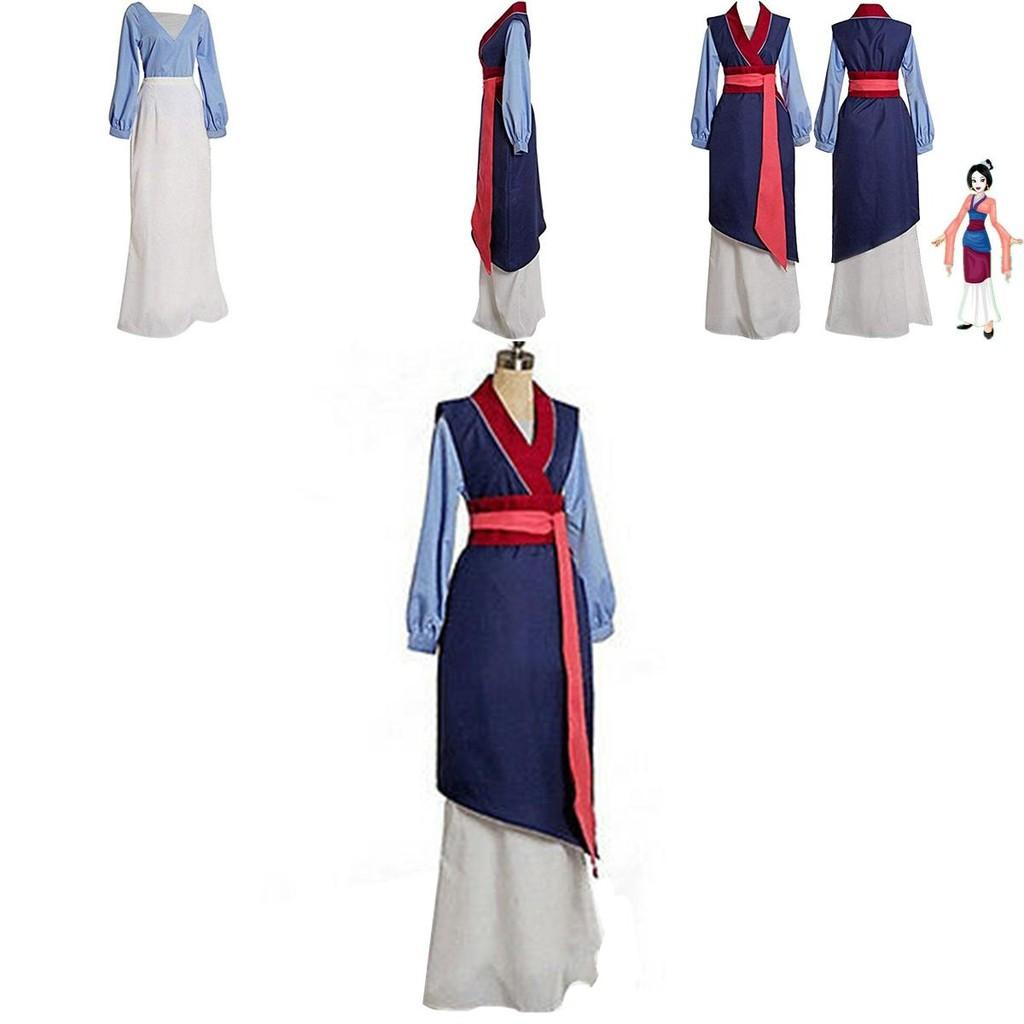 Deluxe Mulan Cosplay Kimono Kostüm Mit Vollständigem Zubehör Für Damen Und Mädchen