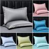 48x74cm Pillowcase Wide Edge Pillow Sham Solid Color Pillow Covers  Hotel Home