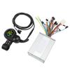 Kit de contrôleur de trottinette électrique 450W Affichage LCD couleur rond avec accélérateur au pouce Contrôleur de trottinette électrique pour