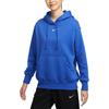 Nike Logo Embroidered Long Sleeve Loose Hoodie Women Hoodies Blue DQ5861-480