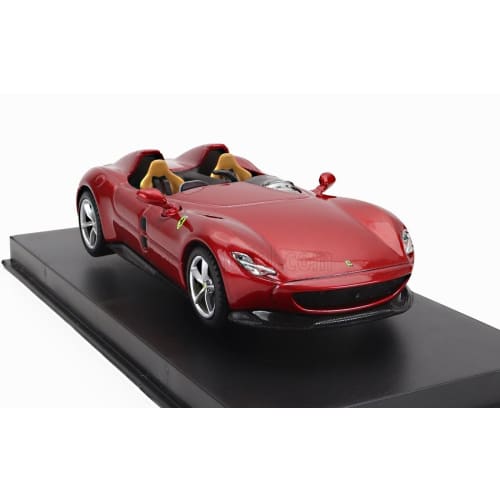 Bburago Ferrari Monza 1/43 scale diecast model car, FERRARI MONZA SP2 2018 (Red Metallic), Signature Series