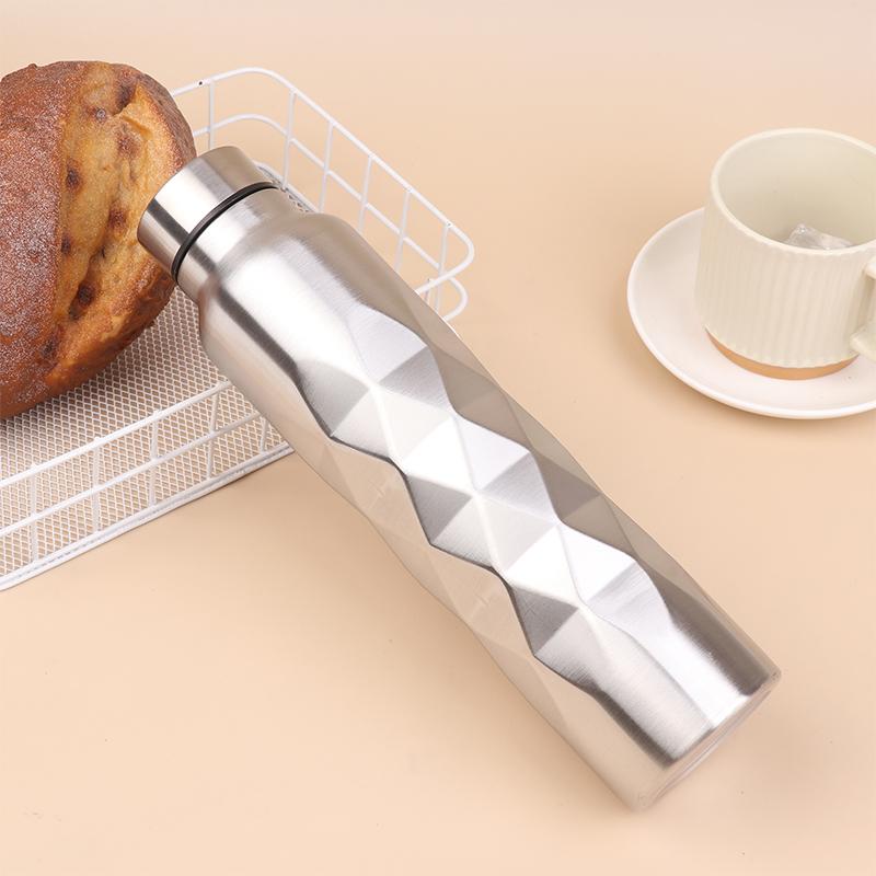 1000Ml Large Capacity Single-Wall Stainless Steel Water Bottle Leak-Proof Sport Flask For Fitness Gym Camping