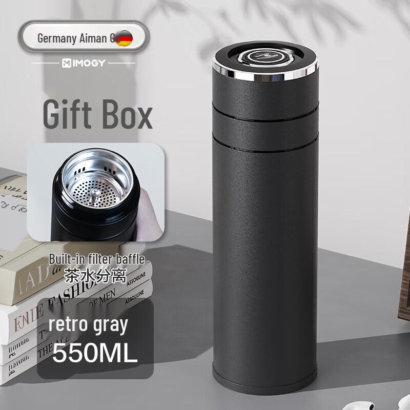 IMOGY MM828 Flip Lid Tea Compartment Thermos Mug