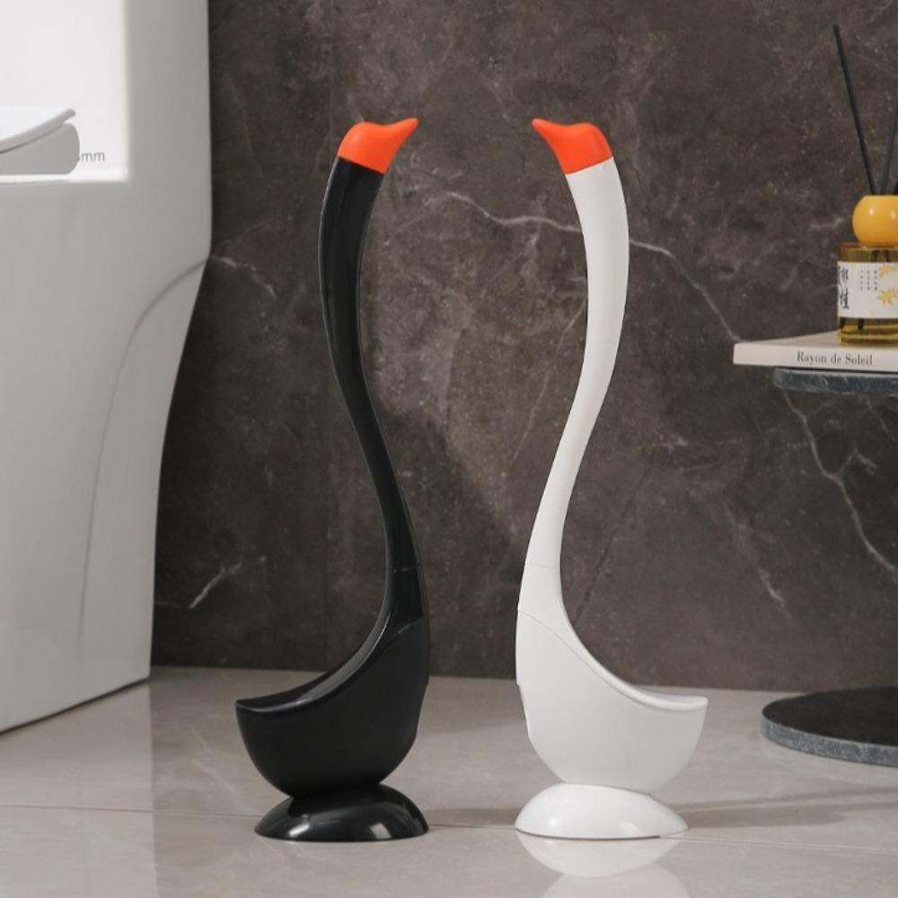 Swan Shape Toilet Plunger Cartoon Toilet Cleaning Brush Durable Toilet Brush Holder  Cleaning