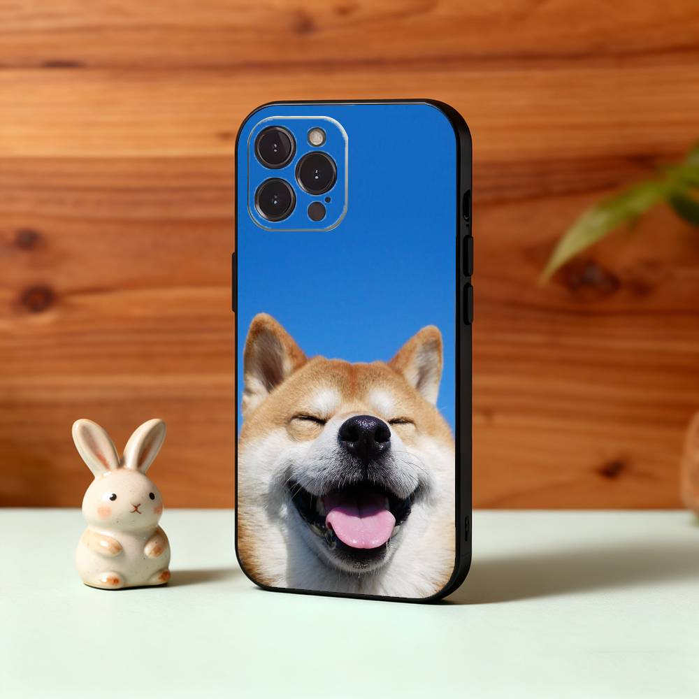 Animal Shiba Inu Dog Cute Phone Case For iPhone17,16,15,14,13,12,Plus,Pro Max, 5G Others Soft Black Cover