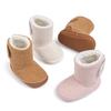 Cross-Border Winter Baby Velcro Cotton Warm Shoes with Plus Velvet Soft Sole.