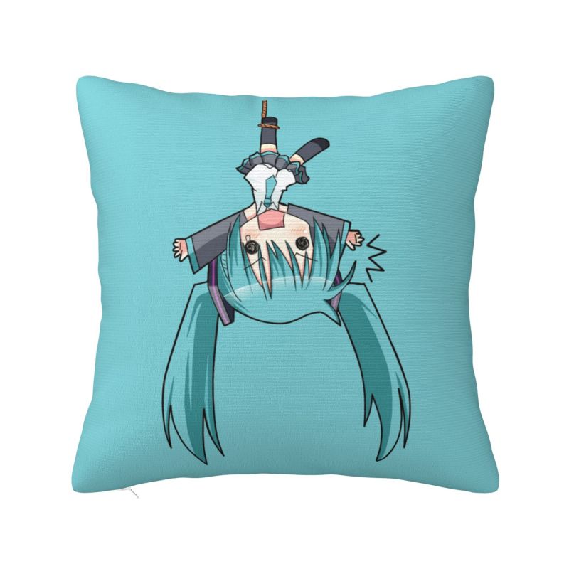 Custom Hatsunes Miku Anime Nordic Throw Pillow Covers Cartoon Manga Chair Cushion