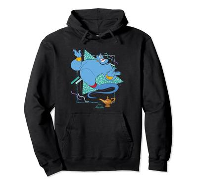 Disney Aladdin Magic Lamp & Genie Retro Vintage Movie Poster Hoodie
