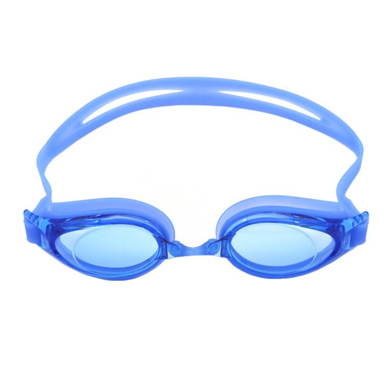 Anti Fog Silicone Adult Swimming Goggles with PC Mirror Diopter Lenses White Pool Use Swimming Goggles