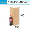 Durable Rectangular Corrugated Cardboard Box for Packing Water Cups & Extended Umbrellas