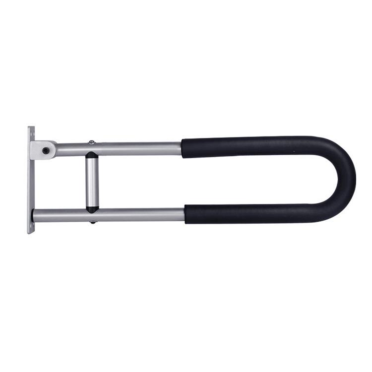 Aluminum Alloy Flip-Up Toilet Armrest Booster for Elderly & Disabled