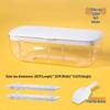Silicone Ice Cube Tray with Double Layer Storage Box for Rapid Ice Making