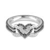 Rings Pattern Flower Ring Heartshaped