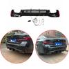 For BMW 5 Series G30 G38 2017-2026 High Quality ABS Rear Bumper Diffuser Lip Body Kit With 2/Pcs Brake Light Glossy Black