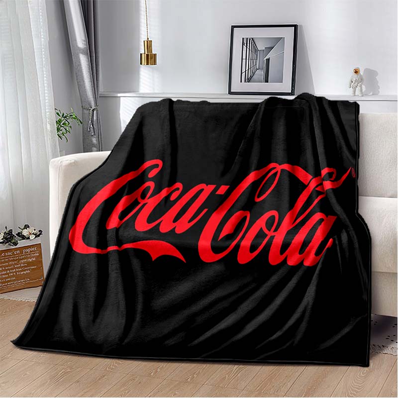 

3D New Fashionable Printed C-Coca C-ColaS Flannel Sofa Bed Blanket Office Airplane Travel Picnic Warm Bed Cover Quilt Sleep Gift 75x90cm