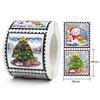 300pcs Holographic Stickers Merry Christmas Stickers Seal Labels Stickers For DIY Gift Baking Package Envelope Stationery Decor