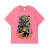 275 GSM Washed T-shirts 100% Cotton Demon Slayer V61 Hashiras Print Unisex Heavy Cotton T Shirt