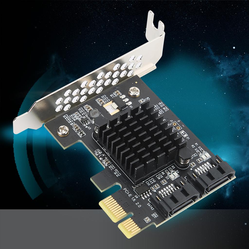 PCIE To 2Port SATA 3.0 Expansion Card PCI Express SATA Adapter Support AHCI1.0 IDE Mode