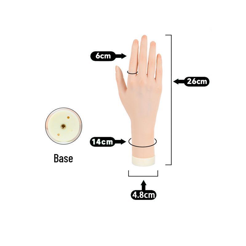 Beginner s Bendable Soft Fake Hand for Nail Art Display and Practice