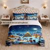 Marry Christmas  (28) Bedding Set 3 Pieces Includes 1 Duvet Cover And 2 Pillowcases Soft Bed Decor Gift
