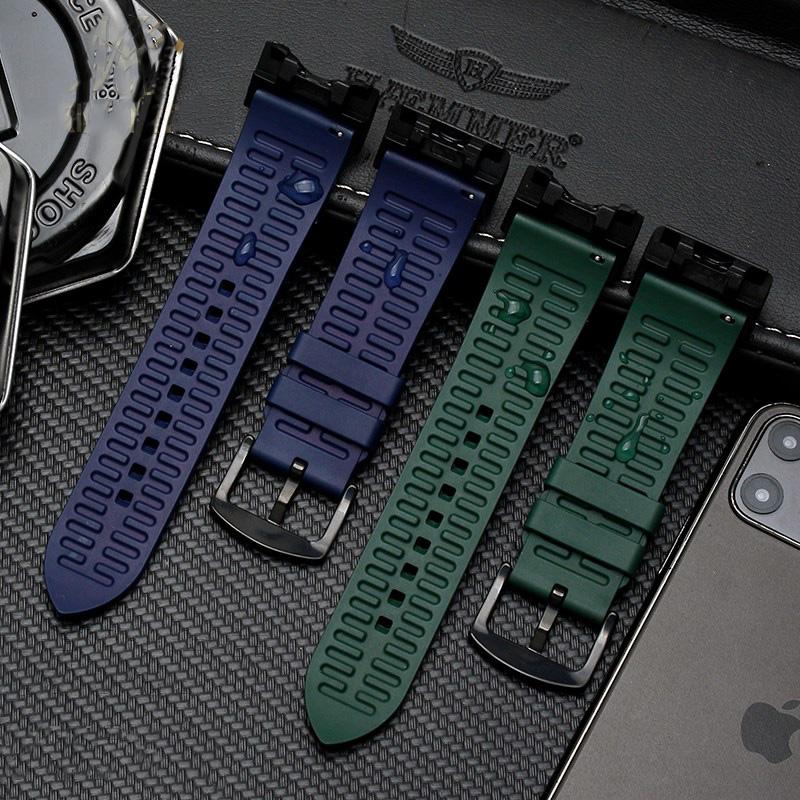 Para G-SHOCK Casio Big Clay King GWG-1000/GB Pulseira de Relógio Modificada Pulseira Impermeável Borracha de Silicone Pulseira de Relógio Preto Verde Azul