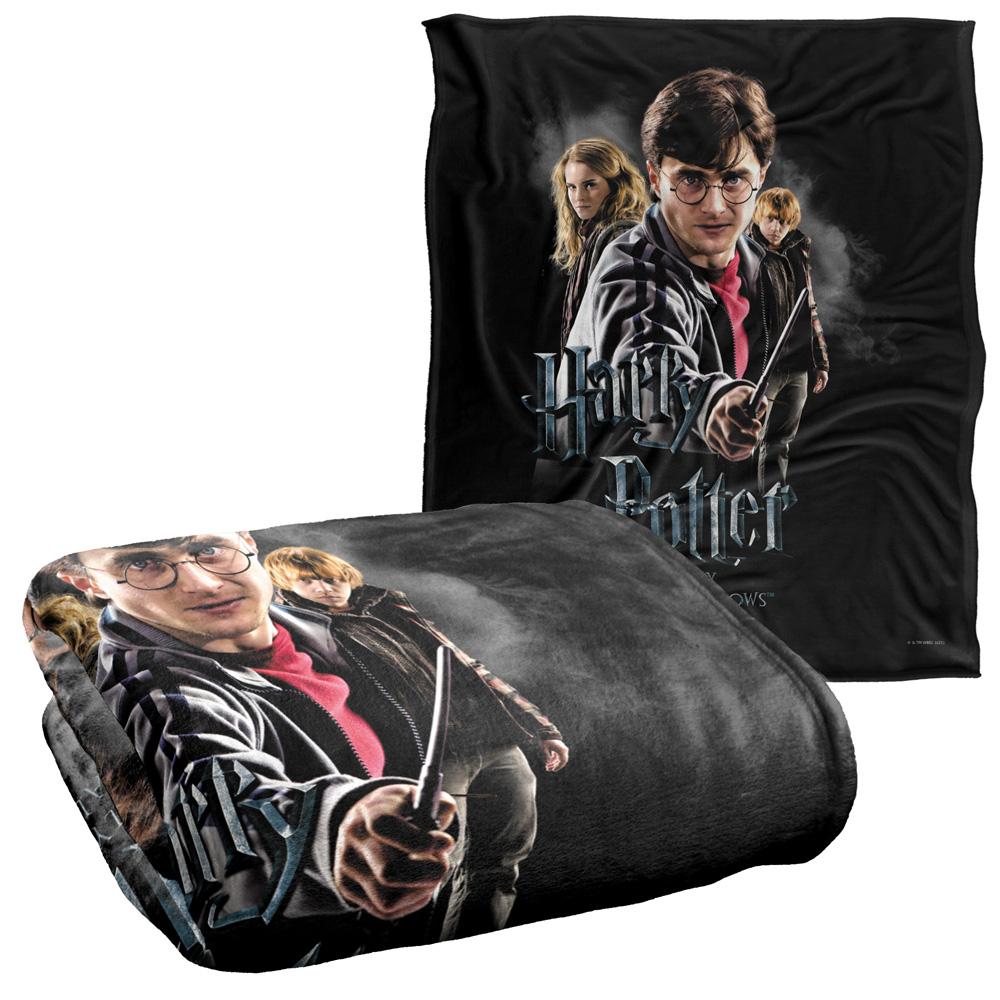 Harry Potter And The Deathly Hallows Silky Cast Supersoft Blanket