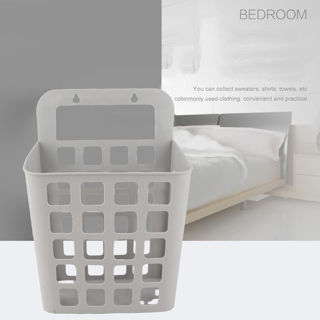 Wall Mounted Laundry Basket Dirty Clothes Organizer Laundry Bag Hollow Household Storage Basket Wall Mounted Laundry Basket