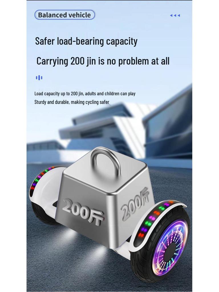 7-Inch Children's & Adults' Bluetooth Balance Scooter - Fast Electric Two-Wheeler