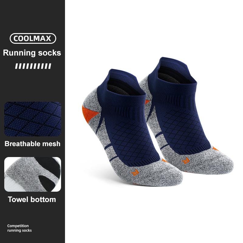 WRELS Coolmax Socks Man Women Sports Hiking Cycling Running Fabric Damping Socks Breathable Moisture-Wicking Outdoor Sports Sock