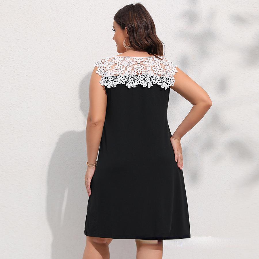 Kleid Großes, weißes Unterkleid mit Spitzenspleißung