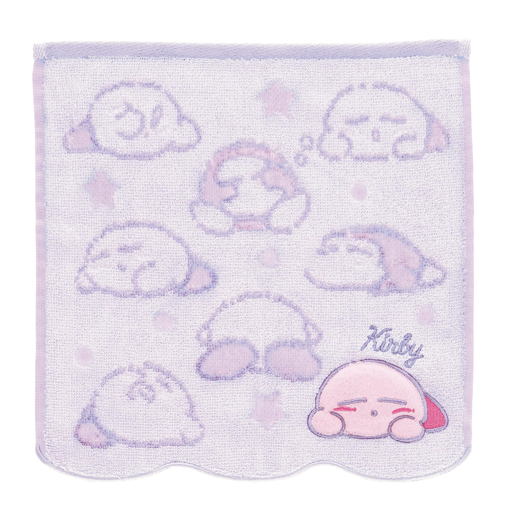 Marushin Nintendo Organic Antibacterial and Deodorizing 4585030200 Handkerchief, Kirby,  Drowsy Kirby,  Cotton, Treatment,