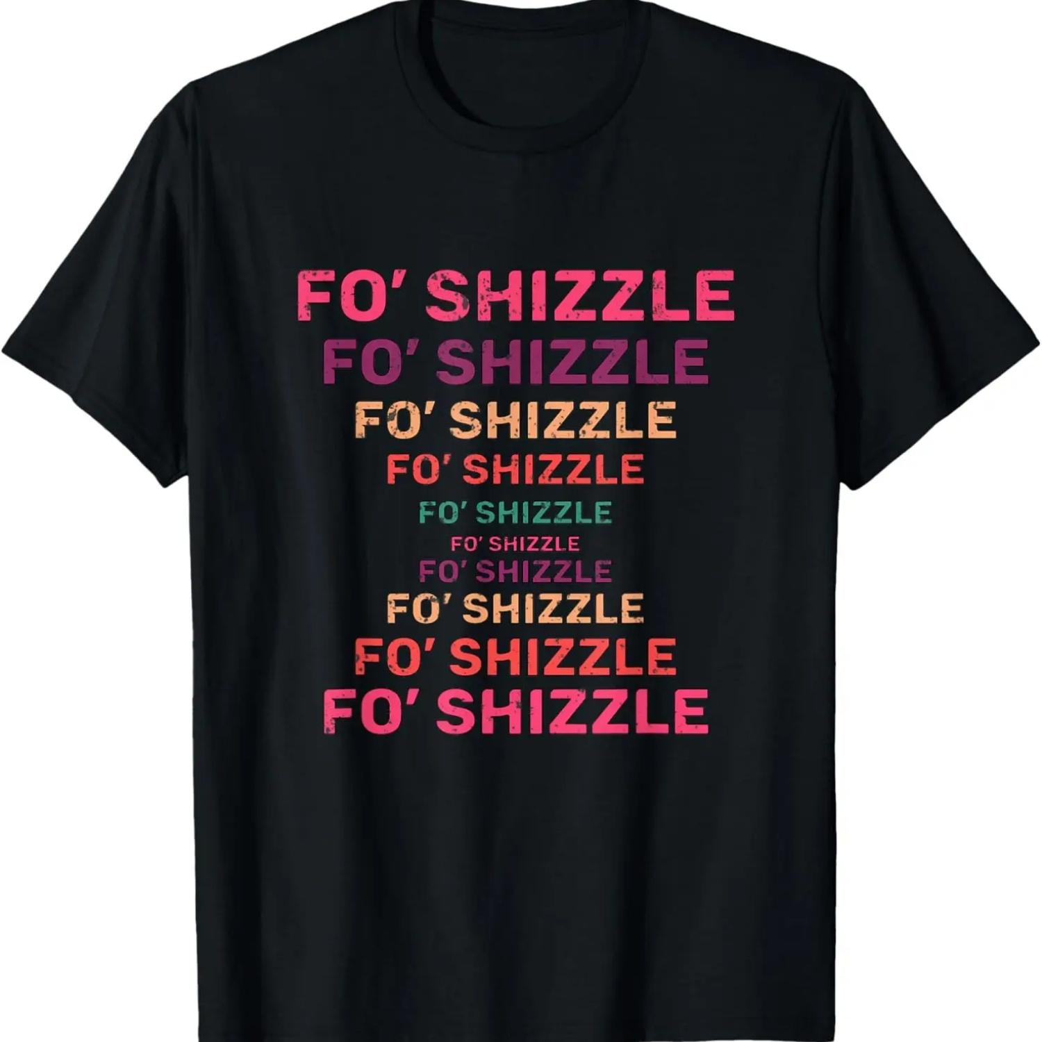Funny Fo Shizzle Retro Vintage T-Shirt S чёрный