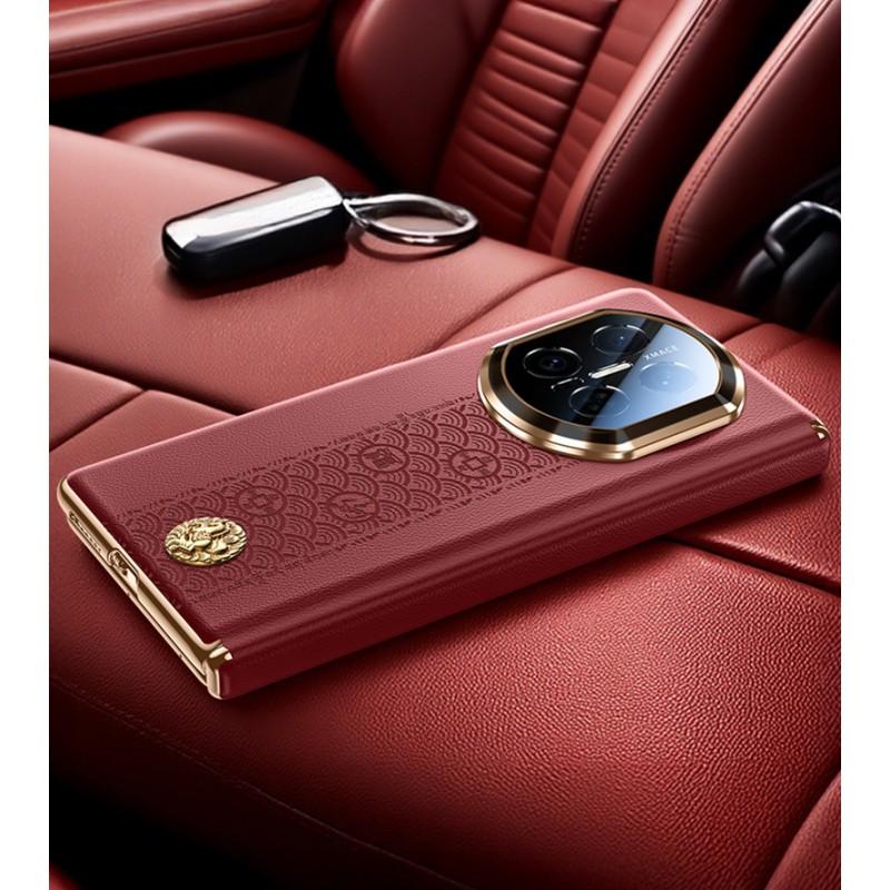 Luxury Electroplated PU Leather Case Mate X7 X6 X5 With Dual Hinge Protection Full Cover Anti-Slip Shockproof
