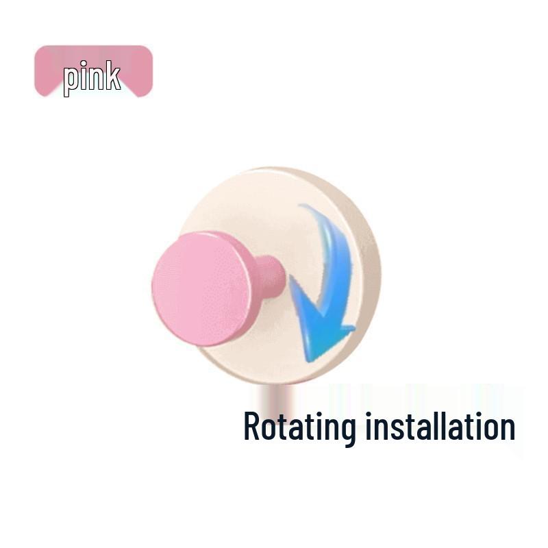 Walnut Suction Cup Hook - Wall-Mounted, High Load Capacity, Traceless Coat Hook for Bathroom