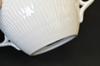 ROYAL COPENHAGEN White Fluted Half-Lace Sugar Pot Denmark Vintage Rare