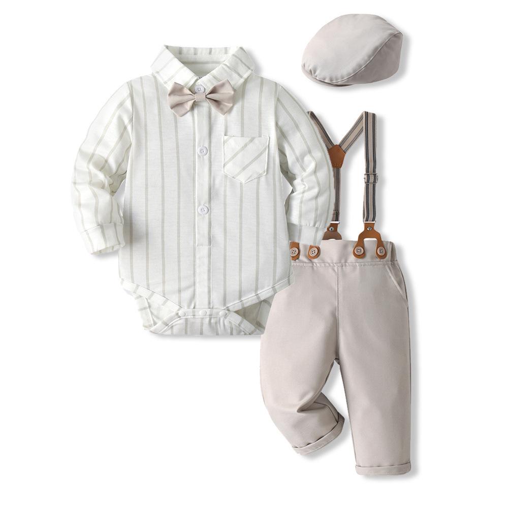Infant & Toddler Spring/Autumn Dress Sets, Boys' Cotton Jumpsuits, Cute Kids' Spring Outing Outfits