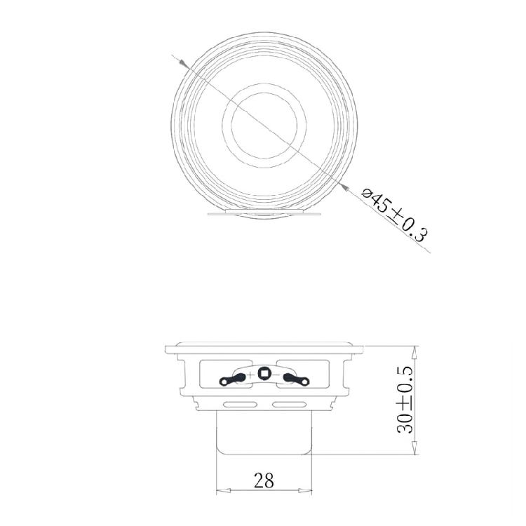Hocheffizienter 4Ohm 10W Mini-Lautsprecher 1,75 Zoll Doppelmagnet-Design 19-Kern-Technologie verbessert den Tieffrequenz-Ausgang