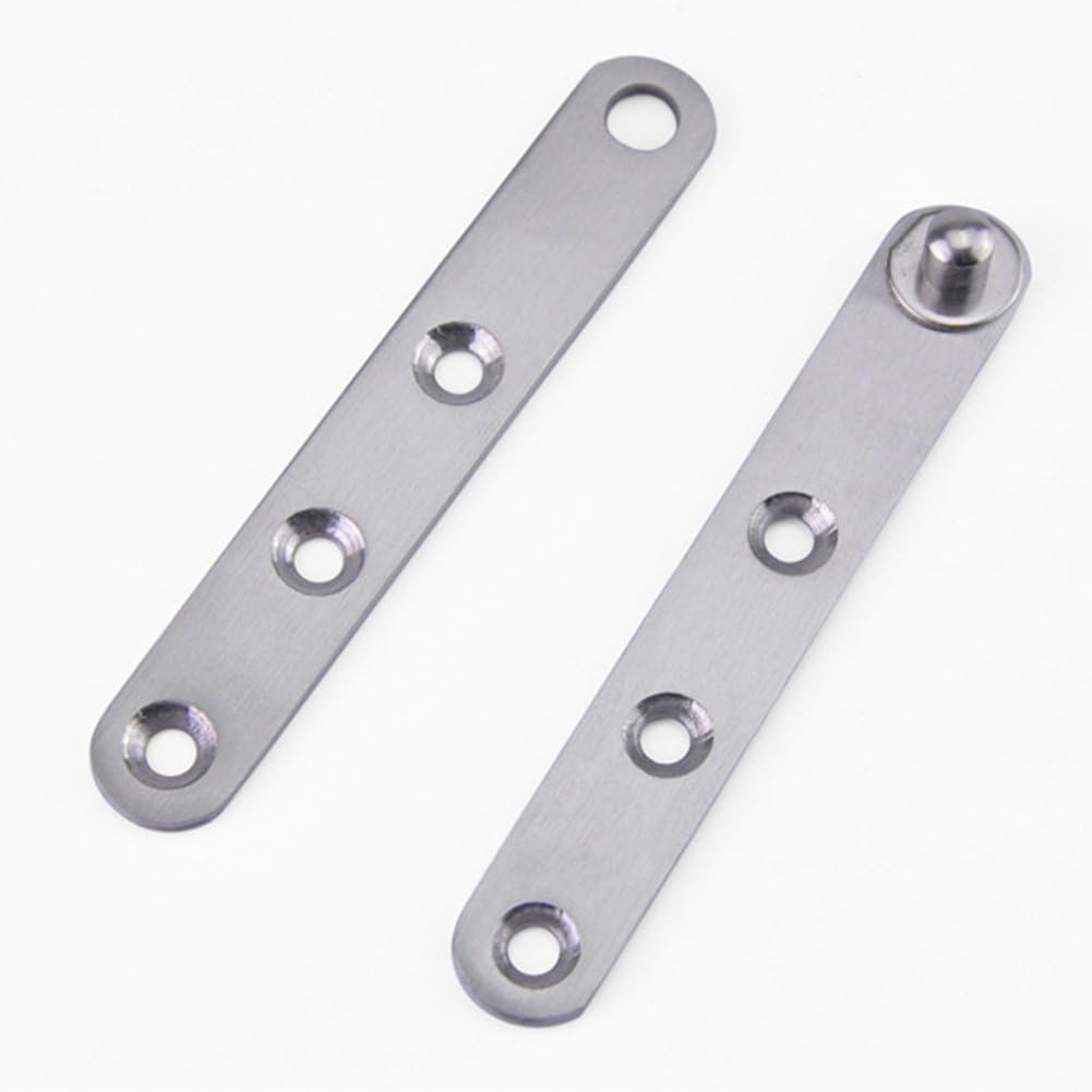 4 Stainless Steel 360 360-degree Rotating Hidden Hinge,Door Pivot Hinge Stainless Steel Drawer Window Door Accessories Suitable for Door