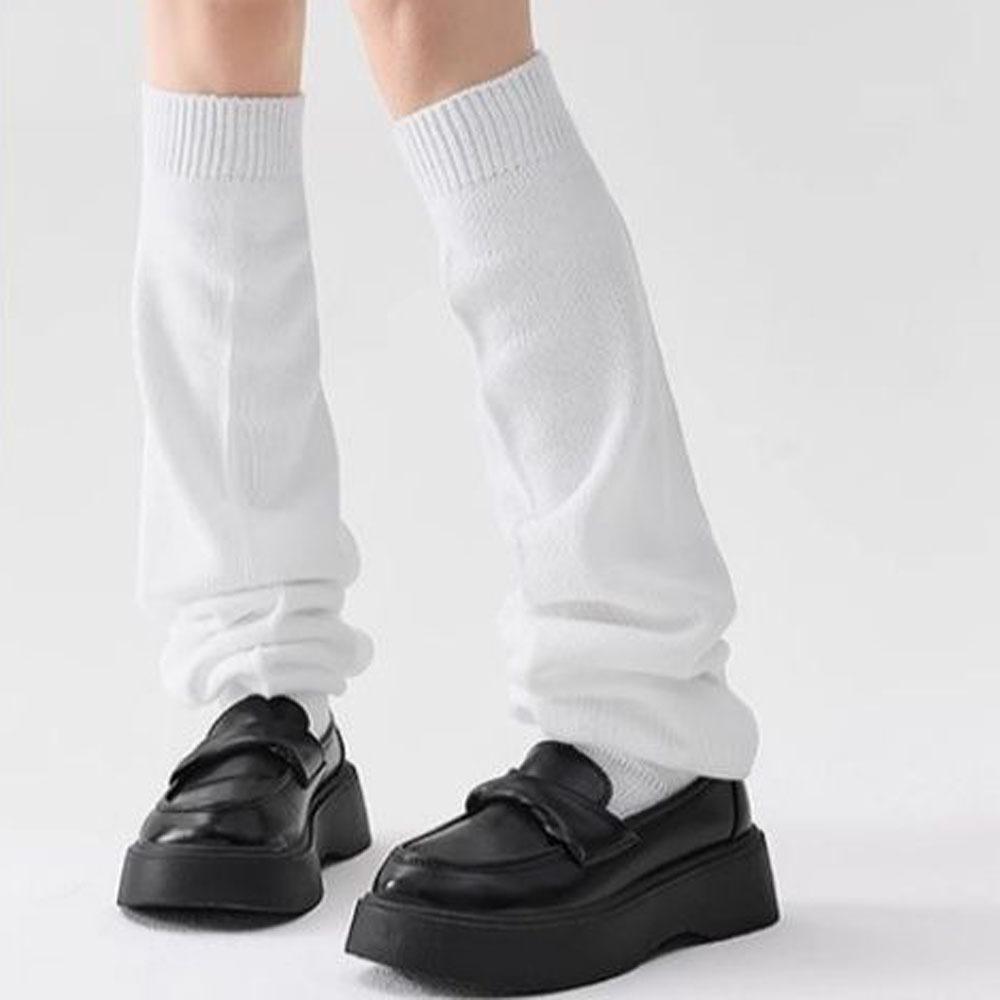 

Cotton Cuff Socks Harajuku Street Stacked Socks New Mid Tube Socks белый