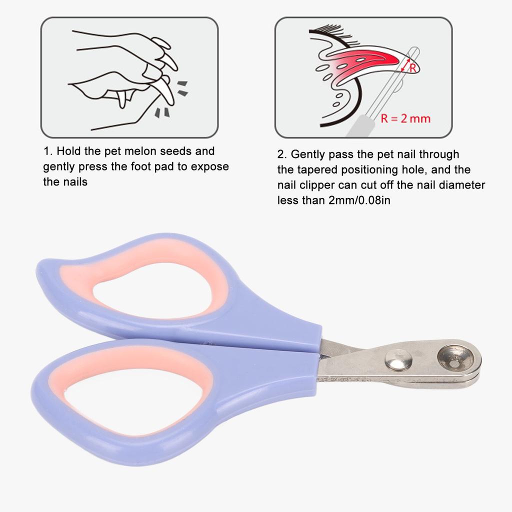 Tiernagelschere Professionelle Reinigung Schönheit Edelstahl Katzennagelschneider für Kleine Mittelgroße Große Katzen Haustiere