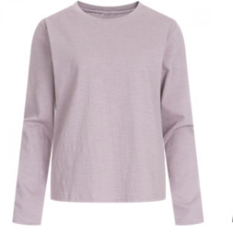 Shop Women Basic Slip Semi Crop Daily Long Sleeve T shirT Dai Wsh 1153