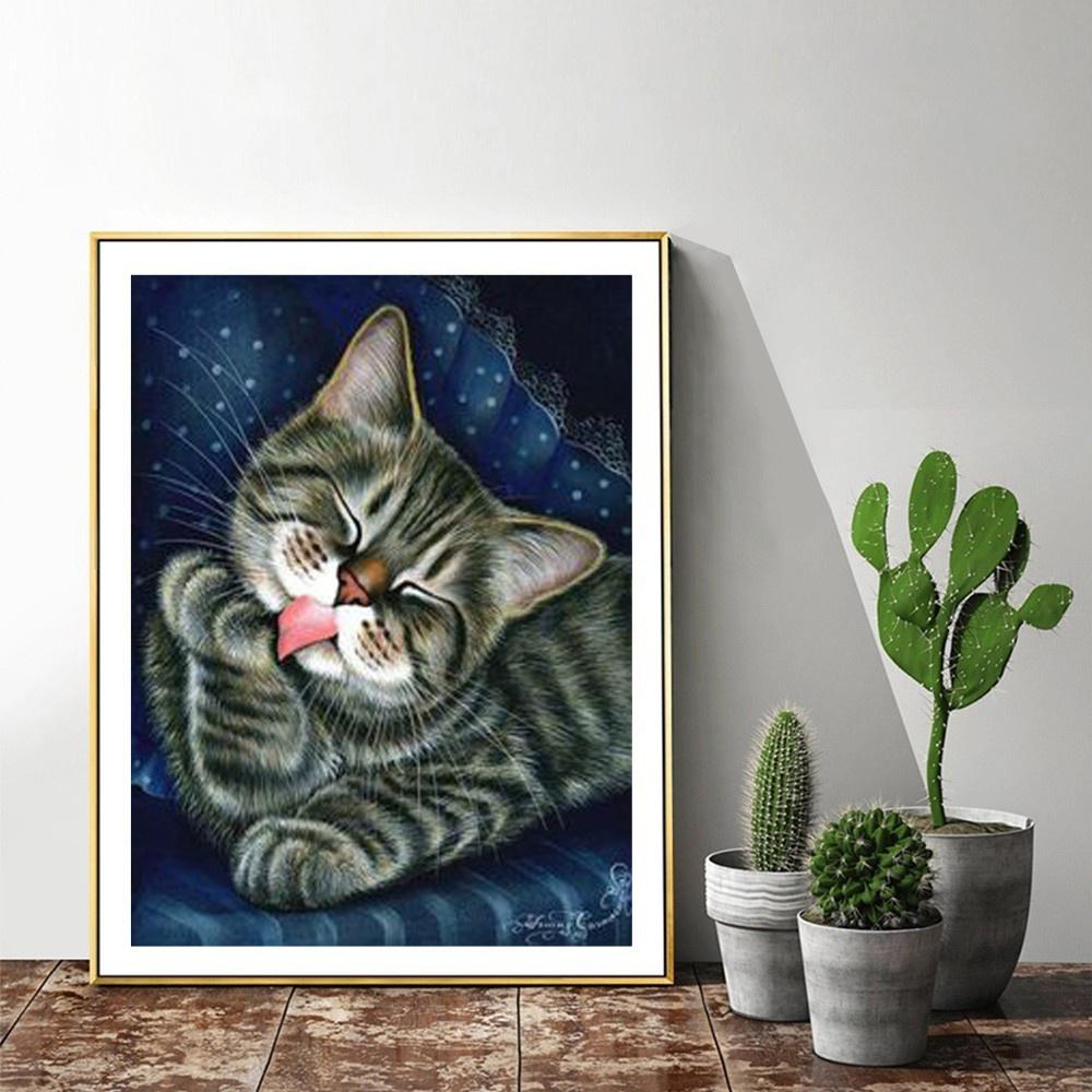 Diamond Paiting Animal 5D Diamond Paiting Broderie Kit Diamond Paiting Full Drill Round