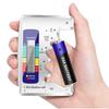 Battery Tester Checker,Digital Battery Capacity Gauge Tester with LCD Display Universal Battery Capacity Detector Tool Small Battery Checker for C D