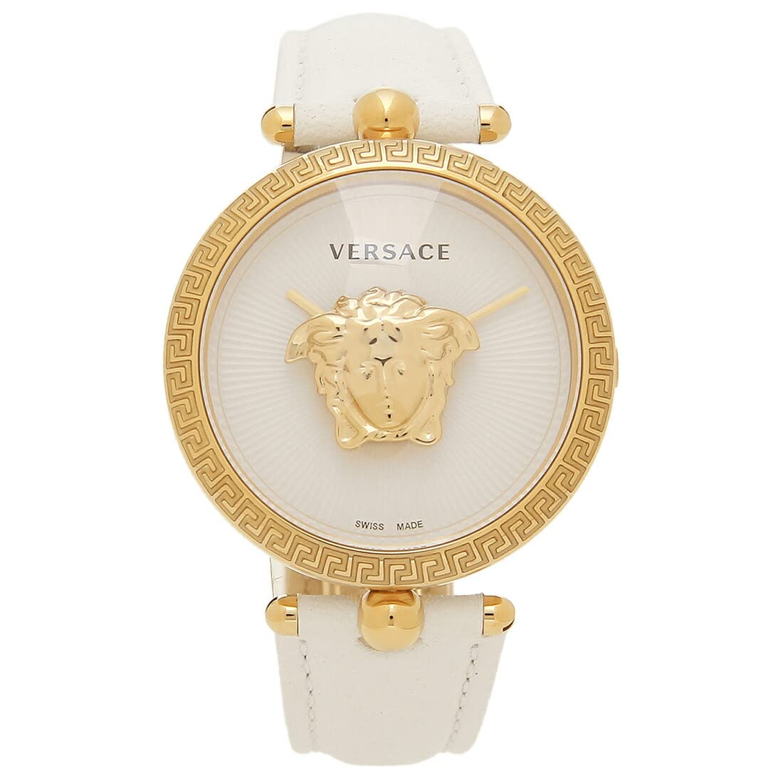 

Palazzo Empire 34mm Quartz White White VERSACE VECQ00218 Leather [Versace] Ladies [Item]
