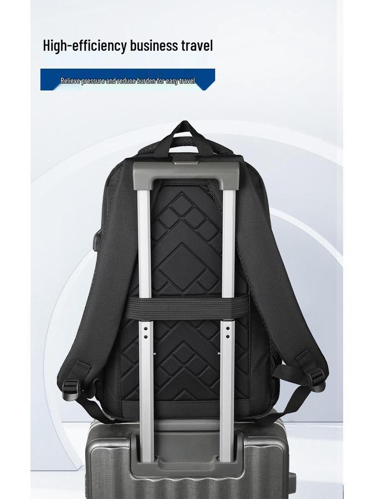 Men's Large Capacity Cross-Border Business Laptop Backpack for Travel and Commute