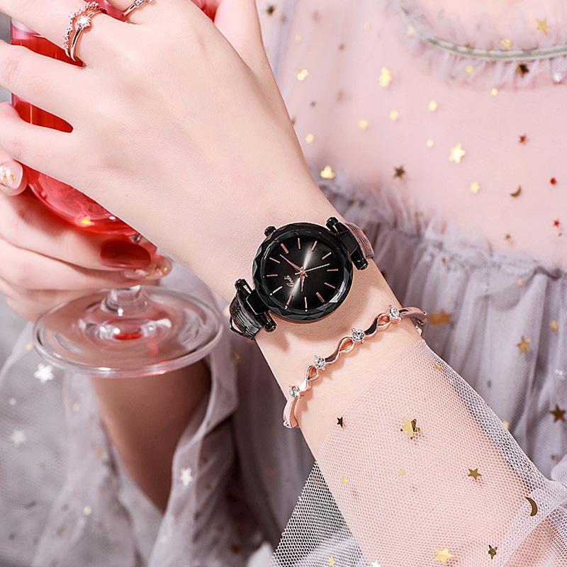 Luxury Women's Watch Fashion Trend Belt Women's Watch Schoolgirl Simple Versatile Waterproof Quartz
