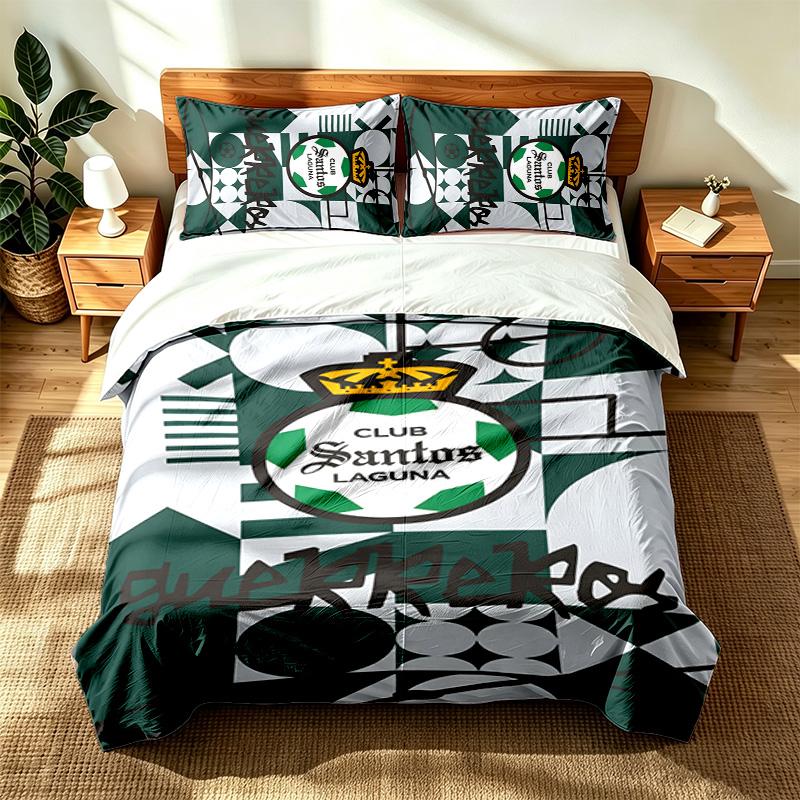 Club Santos Laguna (1) 3pc set suitable for master bedrooms soft and comfortable an ideal gift for family and friends Includes one duvet cover and two