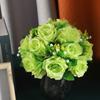 Flower Balls Bouquet Silk Cloth Simulation Bouquet Prop for Car Auditorium Hall Decoration Green