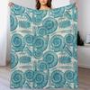 ANCIENT SEA Throw Blanket Anti Shedding Soft Fuzzy Blanket for Home